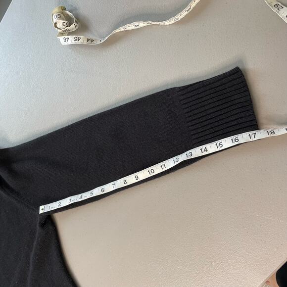 Vtg Y2K Fashion Bug Pullover Sweater  V Neck Long Sleeve‎ Black Dark Academia L - Picture 10 of 10